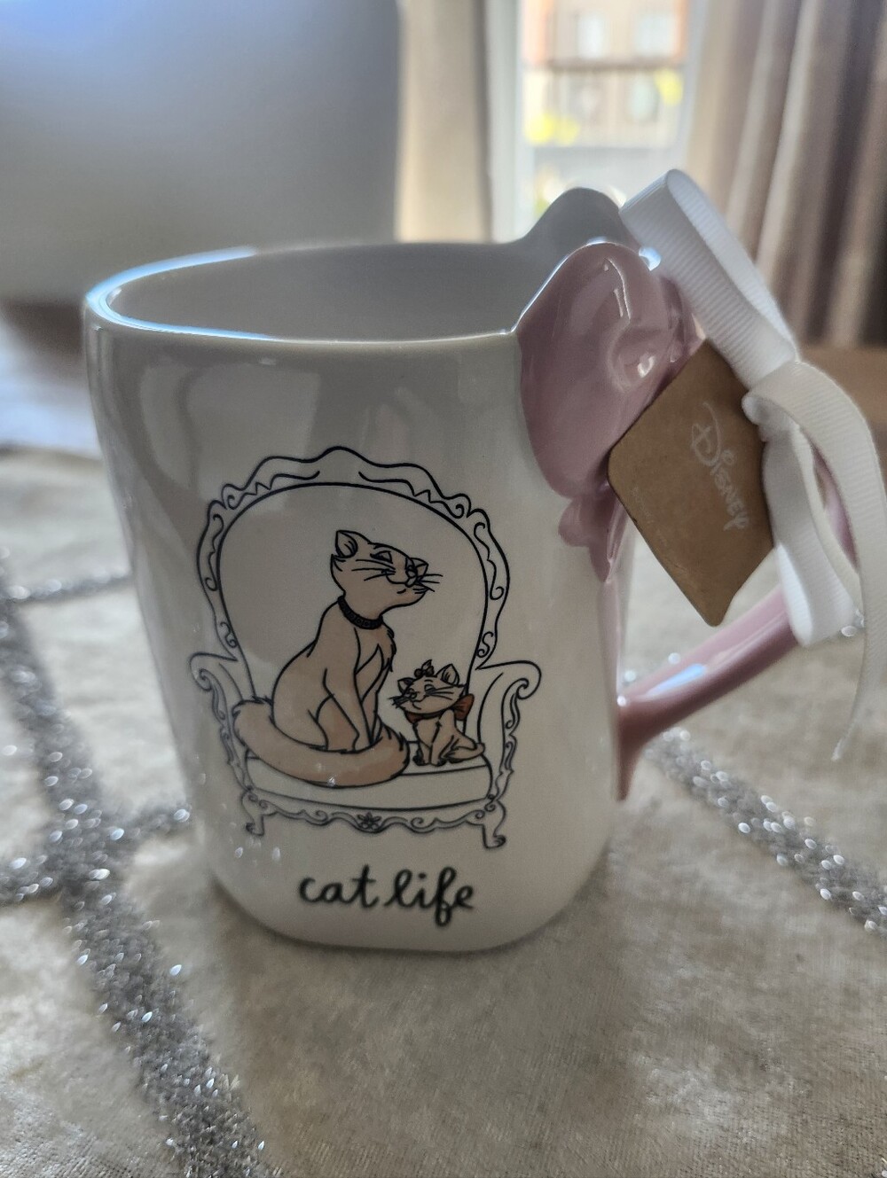 Rare Rae Dunn Disney Aristocats Marie Cat Mug